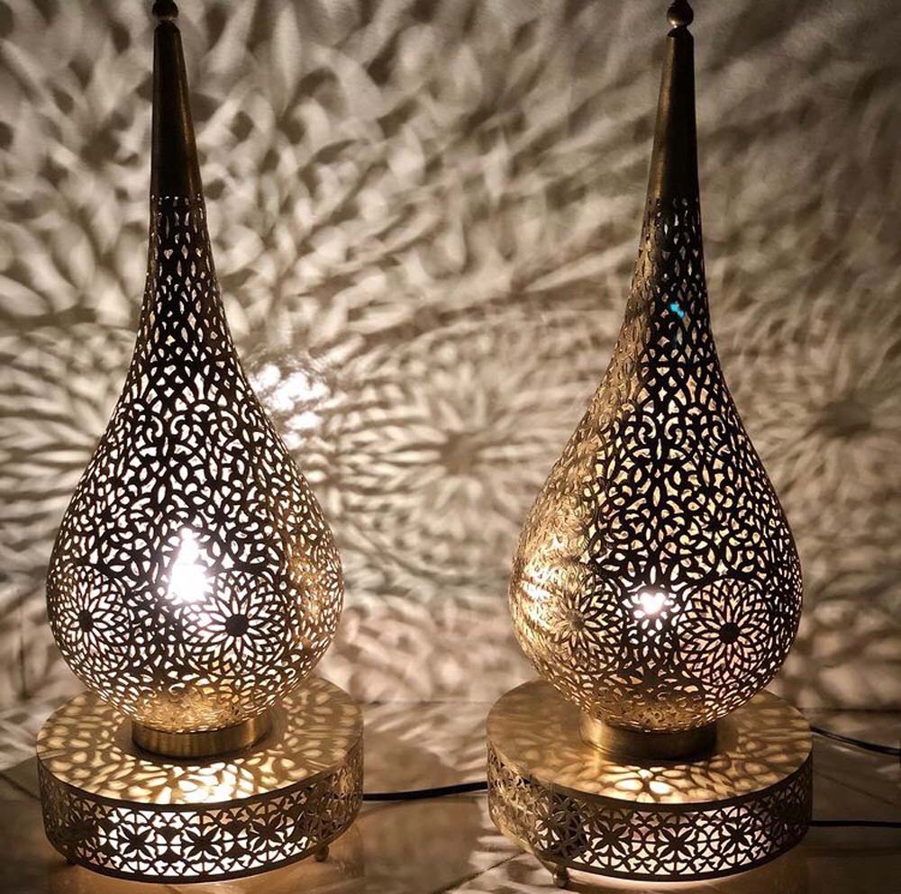 2 Lampes de Table marocaines